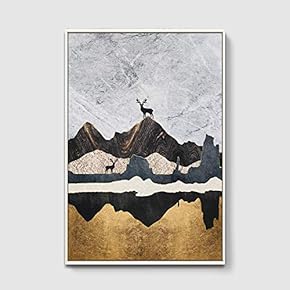 Framed Canvas Home Artwork Decoration Abstract Scenery Canvas Wall Art for Living Room, Bedroom - 16x24 inches