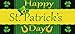 Evergreen Happy St. Patrick's Day Decorative Floor Mat Insert, 10 x 22 inches