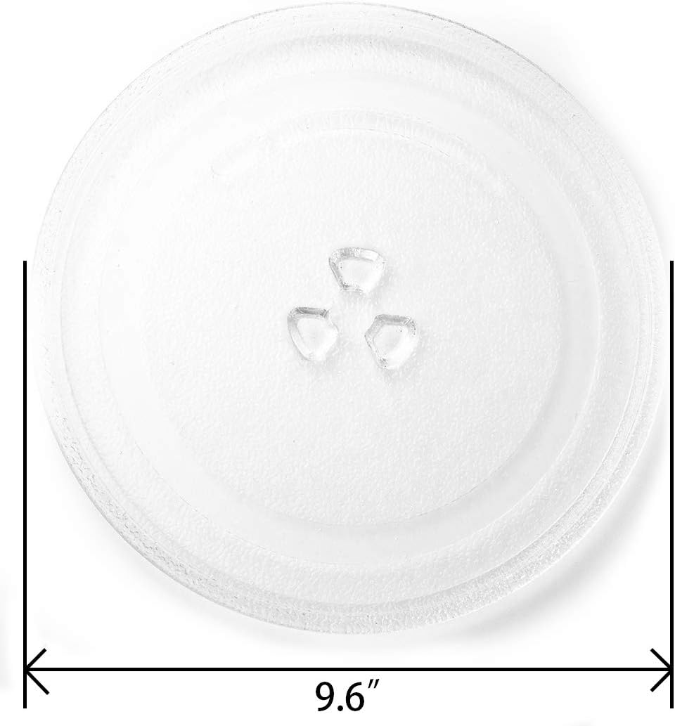 HapWay Small 9.6"/24.5cm Microwave Glass Plate Replacement， Microwave Glass Turntable Tray Replaces for Small Microwaves: Home Improvement