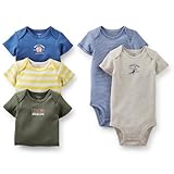 Carter's Baby Boys' 5 Pack Bodysuits (Baby) - Asst-Boys 2
