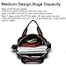 Contacts Mens Genuine Leather Crossbody Single-Shoulder Briefcase Messenger Bag Brown