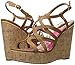 Madden Girl Women's Elmaa Wedge Sandal, Cognac Paris, 7.5 M US