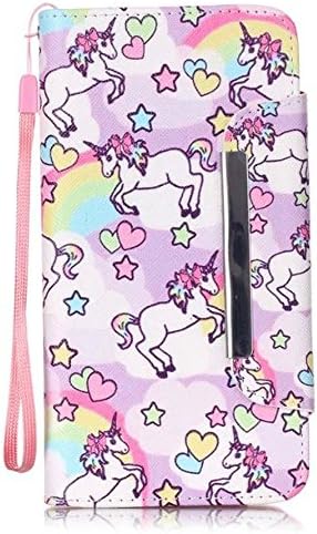Galaxy Note 5 Case,New Full Protection Magnetic Flip folding Stand Leather Wallet Case TPU Internal Cover for Samsung Galaxy Note 5 Pony Unicorn Horse