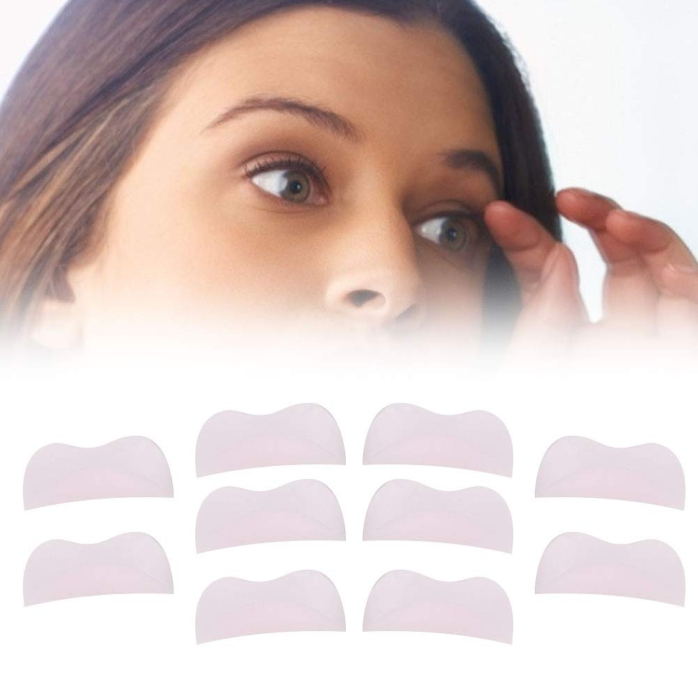 10 Pairs Silicone Eyelash Perming Lift Pads with Curler Tool Applicator for Perfect Lasting Eyelash Lifting and Perming