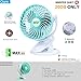 Baby Stroller Mini Battery Operated Clip Fan,Small Portable Fan Powered by Rechargeable Battery or USB Desk Personal Car Gym Workout Camping (green)