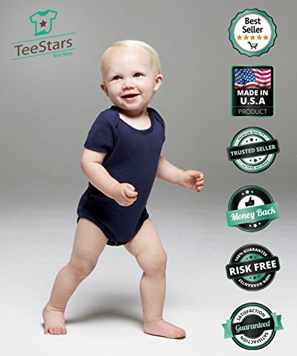 TeeStars - Daddy's Farm Buddy - Cute Farmers Babies Gift Baby Bodysuit 6M Navy