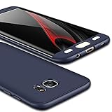 Samsung Galaxy S7 Edge Case,GKK Double Dip Ultra Slim Knight Series Case For Samsung S7 Edge Cover Hybrid PC [HARD] Full Protection Matte Phone Case (Navy)