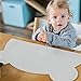 Kids Placemat - Eating with Sweet Bear, Silicone Placemat for Kids, Waterproof Baby Placemat, Portable Food Mat Travel Placemat for Toddler, Non Slip Silicone Placemat Easy Clean Reusable Mat Grey