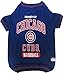 MLB Chicago Cubs Dog T-Shirt, Large. - Licensed Shirt for Pets Team Colored with Team Logos. - Premium Stretchable Materials for The Comfort of Your Dog & cat.