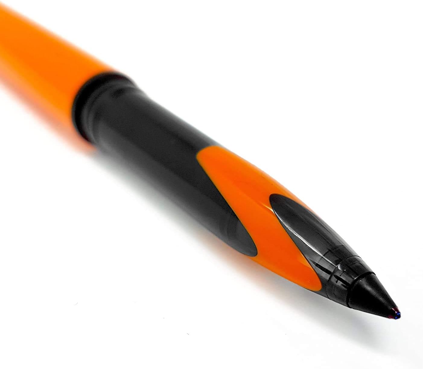 uni-ball AIR Micro - 0.5mm Fine Rollerball - Blue Ink - Orange Barrel - Pack of 3, Orange,Blue, 1 count (Pack of 3) - Image 3