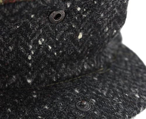 Black Irish cap for men, featuring "Biddy" embroidery.