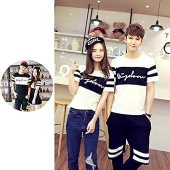 Amazon Tシャツ レディース 半袖 ｔシャツ 文字 ペアルック カップル