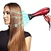 JINRI Powerful Tourmaline Ionic Hair Dryer,1875W Negative Ionic Blow Dryer with Concentrator,ETL Certified ALCI safety plug,hang loop,Portable Dryer
