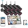 [All-in-One] Wireless Home Security Camera System with 15.6 Inch Monitor,ANRAN 8pcs 2MP Outdoor Home Surveillance Video…