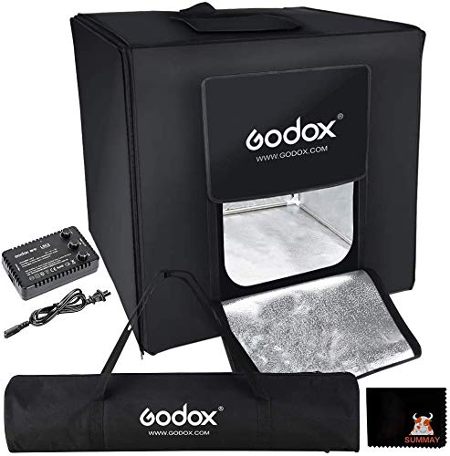 GODOX LSD40 LED Mini Photography Studio Tent 40 x 40 x 40cm Double LED Light Boards Studio Box for Photography Shooting(40W Power 10000~11000 Lumen 5800K±200K Color Temperature)