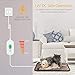 HD JUNTUNKOR Pet Heating Pad - Auto Power Off Dog Cat Electric Heated Pad Indoor Waterproof Adjustable Warming Mat with Chew Resistant Steel Cord (18