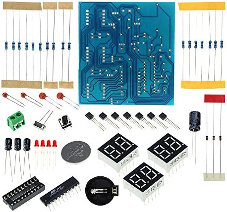 SuperiParts AT89C2051 Six Digital Clock Kit Singlechip 6 LED Clock Electronic Production Of Bulk DIY