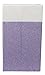 BIRDROCK HOME Folding Cloth Laundry Hamper with Handles - Dirty Clothes Sorter - Easy Storage - Collapsible - Purple and White