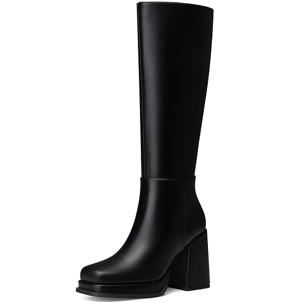 CELLENZ WOMEN KNEE HIGH BOOTS: FASHION CHUNKY HEEL...