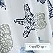 OREMILA Tier Curtains for Kitchen Windows Starfish café Curtains, 1 Pair 27