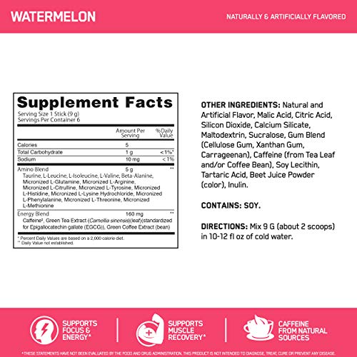 Optimum Nutrition Amino Energy Pre Workout with Green Tea, BCAA