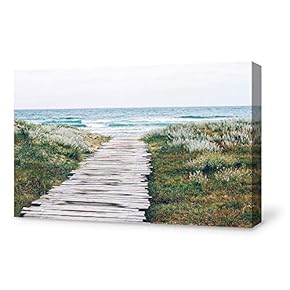 Canvas Wall Art Color Flower on Beach Modern Home Decor Canvas Painting Wall Decoration for Bedroom Living Room - 12x18 inches