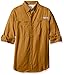 Columbia Men’s PFG Tamiami II Long Sleeve Shirt — Big , Pilsner, Medium