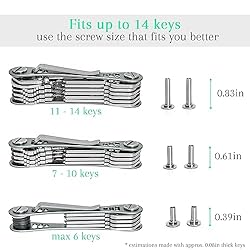 EM Key Holder Keychain for Men - Aircraft-Grade