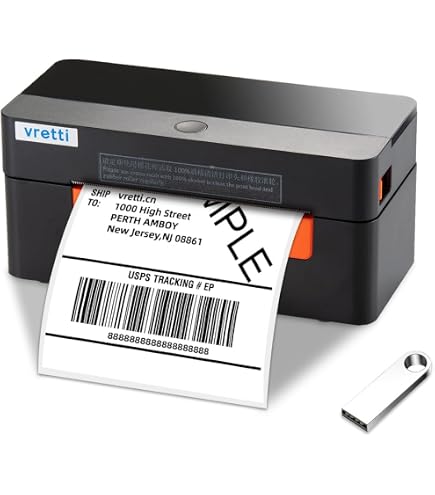 VRETTI 250 4x6 Fanfold Direct Thermal Shipping Labels – Compatible With Zebra & Rollo Printers
