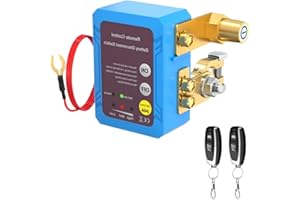 12V 240A Remote Disconnect Switch Automatic Power Shut Off Switch for Compatible Car Auto ATV Side Installation