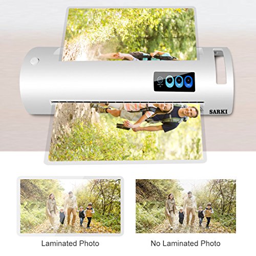 13" Thermal Laminator, Laminating Machine Supports Both Hot & Cold Laminating, 3-Minute Warm-up, 320mm/min Laminating Speed, Automatic Shut Off Function, Great for Document/Photo/Card (A3-White) - Thumbnail 5