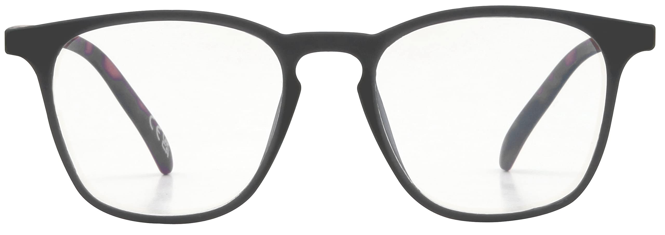 Foster Grant Spruce Reading Glasses for Men & Women +3.50 – Light Filtering Lenses with Scratch-Resistant Coating, Spring Hinges & Protective Case