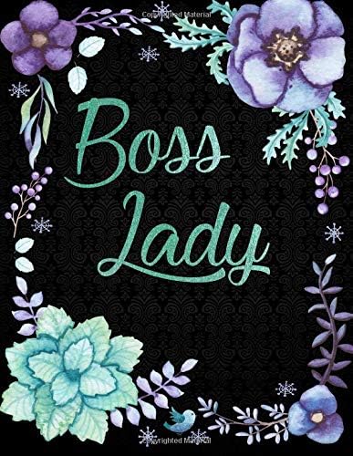 Boss Lady: Turquoise Gold, Lined Journal (Notebook, Diary) with 110 Inspirational Quotes, XL 8.5x11, Black Soft Cover, Matte Finish, Journal for Women (Journals to Write In) Paperback – 16 Dec. 2017