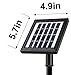 MicroSolar - Warm White - 12 LED - Lithium Battery - Separate Solar Panel with 16 foot wire - Solar Spotlight --- Automatically Activates from Dusk to Dawn under Good Sunshine