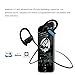 ahutoru Bluetooth Headphones V4.1 EDR Multi Point Connection HD Stereo Sweat proof Wireless Earbuds with Volume Control Mic and Soft Security Hooks - Blue