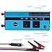 1000W Car Power Inverter DC 12V to AC 110V Converter with 2 Cigarette Lighter Sockets and Digital Display 2 AC Outlets and 4 USB Charging Ports fo
