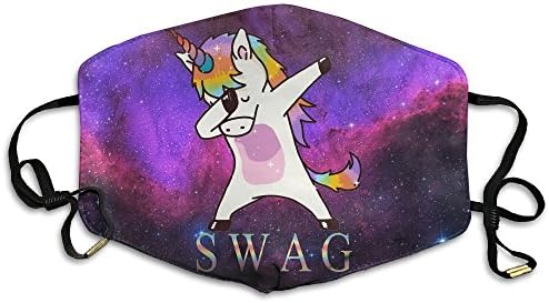 AlioaI Swag Dabbing Unicorn Unisex Dust Allergy Flu Masks Washable Activated Carbon Breath Healthy Safety Mouth Masks
