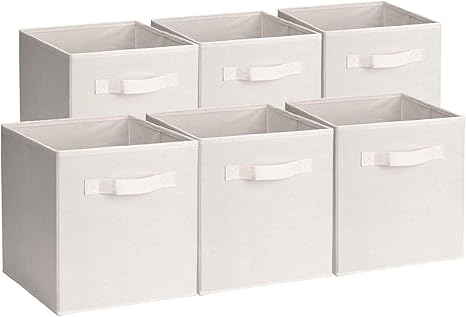 Amazon Amazonブランド Umi ウミ 収納ボックス 収納キューブケース 6点セット 折りたたみ式 ベージュ 収納ケース ボックス オンライン通販