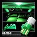 SIRIUSLED AG Super Bright 300 Lumen Ultra Compact LED Interior Light Bulb Size 168 175 194 2825 Pack of 4 Color Green