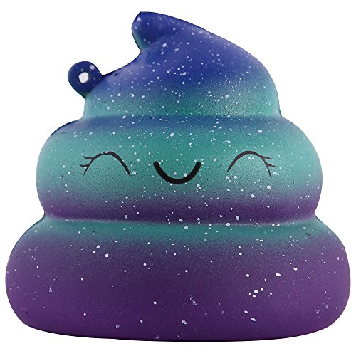Anboor 2.8" Squishies Smiling Poo Slow Rising Kawaii Scented Soft Galaxy Squishies Toys
