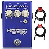 TC Helicon Harmony Singer 2 Vocal Processing Pedal with (2) 20' XLR Cables