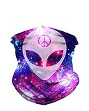 iHeartRaves Alien We Rave In Peace Seamless Mask All Over Print Bandana