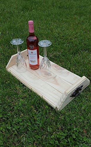 Re-Purposed Rustic Wooden Serving/Display Tray with Vintage Handles (more colors available!)