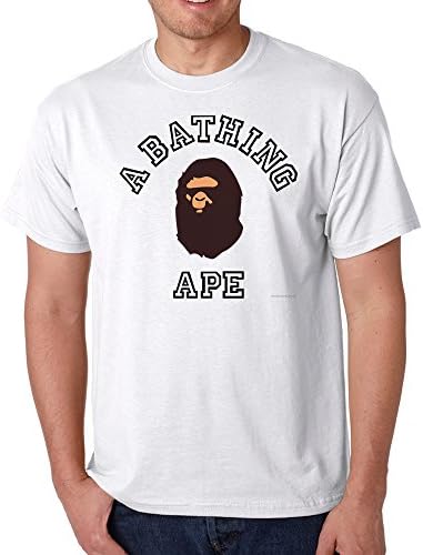 A bathing ape bape logo for X-Large White men T shirt