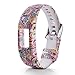 Cumeou Compatible Garmin Vivofit 4 Bands, Silicone Replacement Sport Band Printed Bracelet Strap Compatible Garmin Vivofit 4,Fashionable Fitness Accessory Wristbands,Large/Small