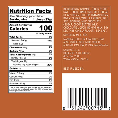Tara's Small Batch Chocolate Covered Sea Salt Soft Caramels, Milk, 31 Ounce X 2, 62 Ounce (Pack of 2)