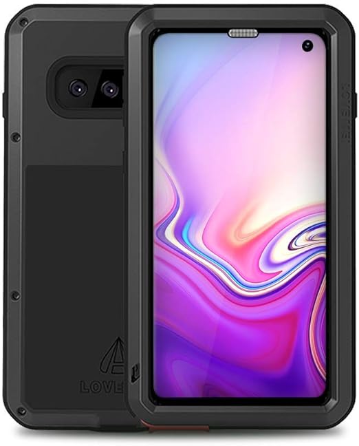 Amazon Com Galaxy S10 Case Bpowe Armor Tank Aluminum Metal Gorilla Glass Shockproof Military Heavy Duty Sturdy Protector Cover Hard Case For Samsung Galaxy S10 Black