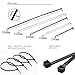 ZesGood Nylon Cable Zip Ties, 4 6 8 10 12 Inches, 500 Pieces, Perfect for Home/Office/Garage/Workshop