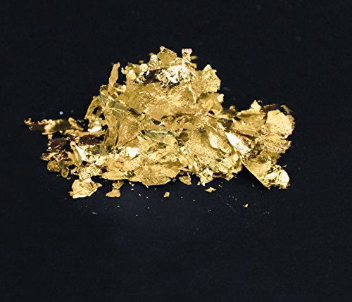 Speedball 10009 Mona Lisa Gold Flakes - Composition Metal Leafing Flakes - 3 Gram Pack