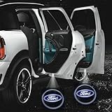 2 X Black 5th Gen car door Shadow laser projector logo LED light for Ford All Series F150 F250 F350 B-MAX C-MAX S-MAX Grand C-MAX FG Falcon Ranger G-Series Fiesta Figo Fusion Mondeo Focus Taurus Transit Connect Explorer Edge Expedition GT
